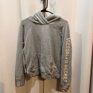 Victoria’s Secret Gray Logo Hoodie | Women’s XS